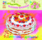 Fine Art: Charming postcard. Happy Birthday. Cake.