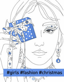 #girls#fashion#christmas: A Fashion Colouring Book (Ukrainian Edition)