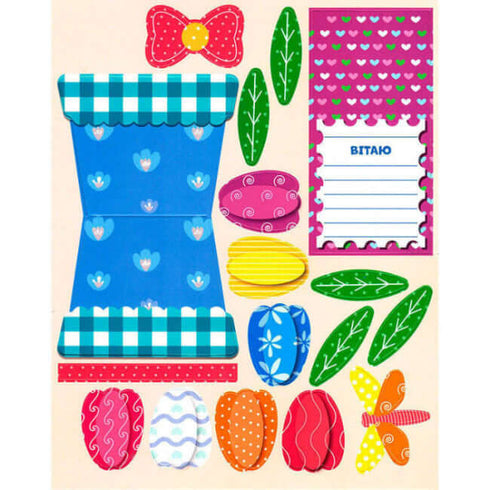 Biglietto floreale fai da te. Tulipani