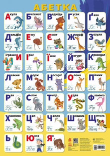 Learning Poster: The Alphabet (Ukrainian Edition)