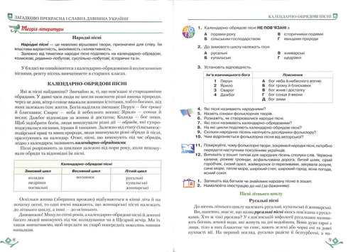Letteratura ucraina (6° classe)