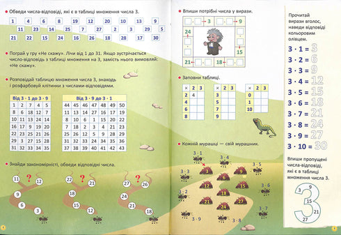 Я вивчаю таблицю множення. Робочий зошит. НУШ (тираж закінчився)