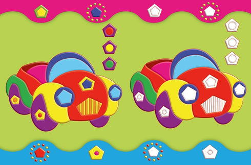 Adesivi educativi per bambini. Locomotiva