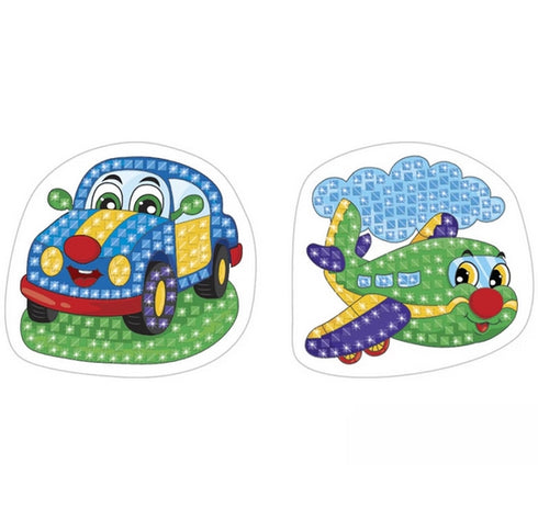 Стікерна мозаїка. Машина та Літак