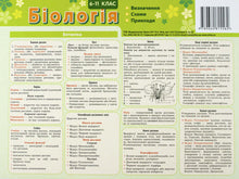 Una carta suggerimento. Biologia 6-11 gradi (edizione ucraina)